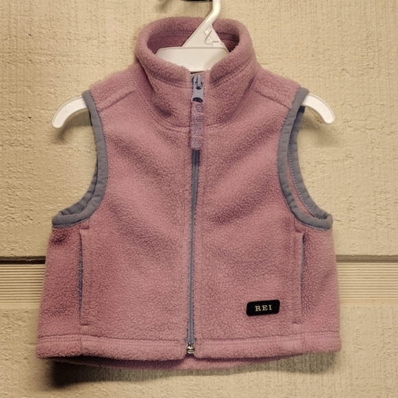 REI Fleece Vest Little Girl 12 months - Picture 1 of 4
